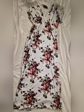 Duetime Maternity Floral Lace Dress Size Small Boho Spring